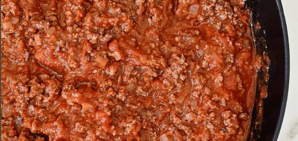 Homemade Ragu Meat Sauce for Lasagne