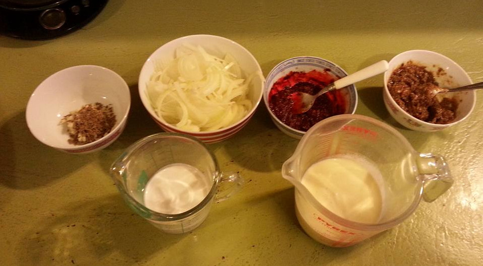 Ingredients Preparation for Chicken Tikka Masala