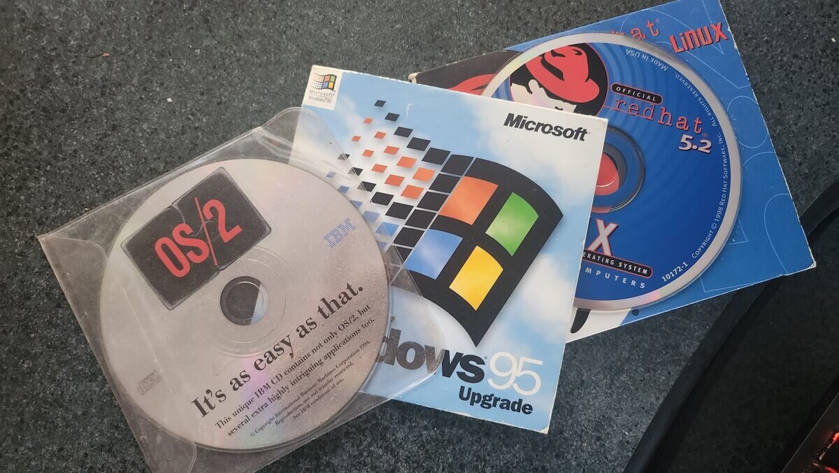 Collection of Operating System CDs and Software