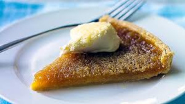 Treacle Tart with Cream